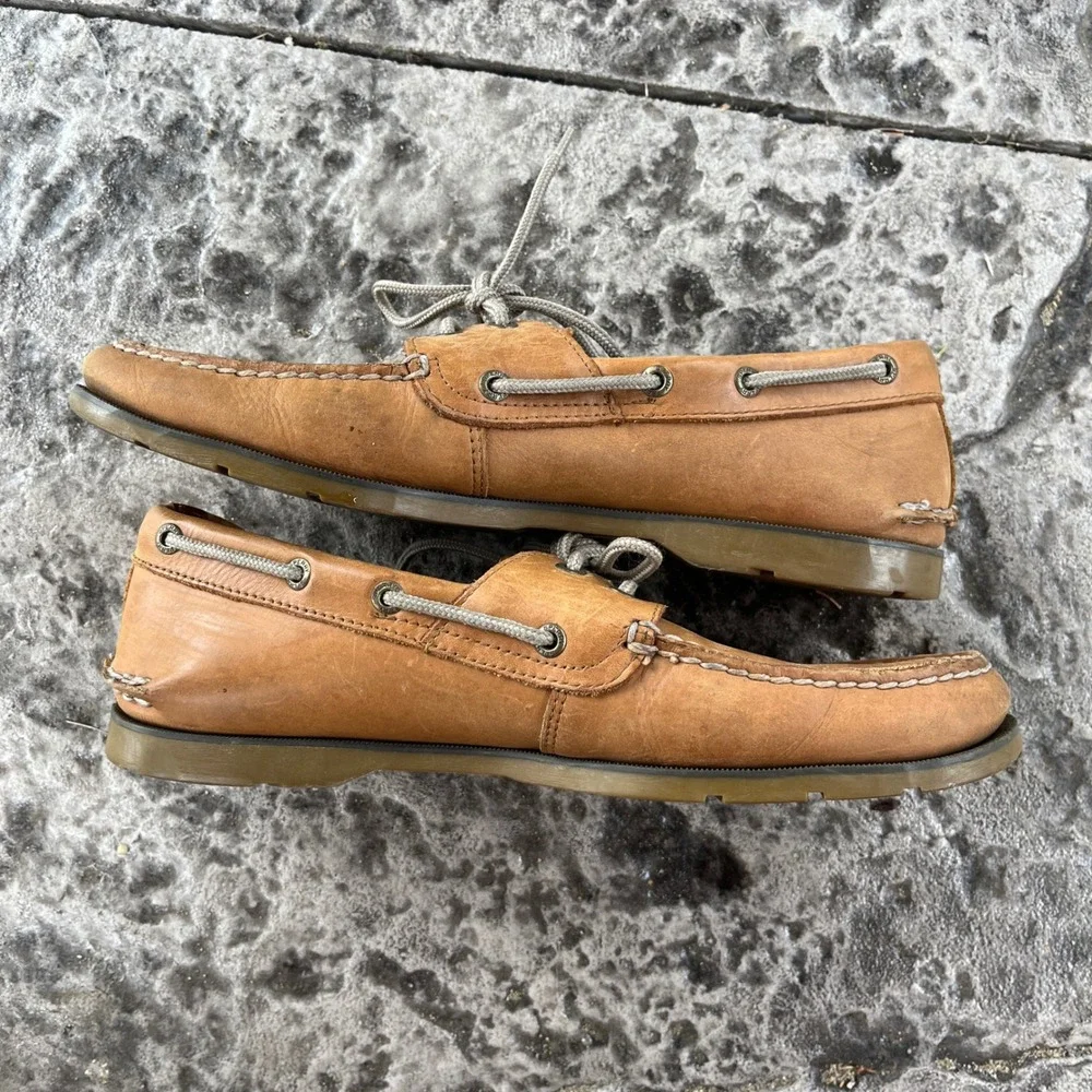 Sperry Top-Sider Mens Authentic Original Leather Boat Shoes Tan 10.5M 0777894